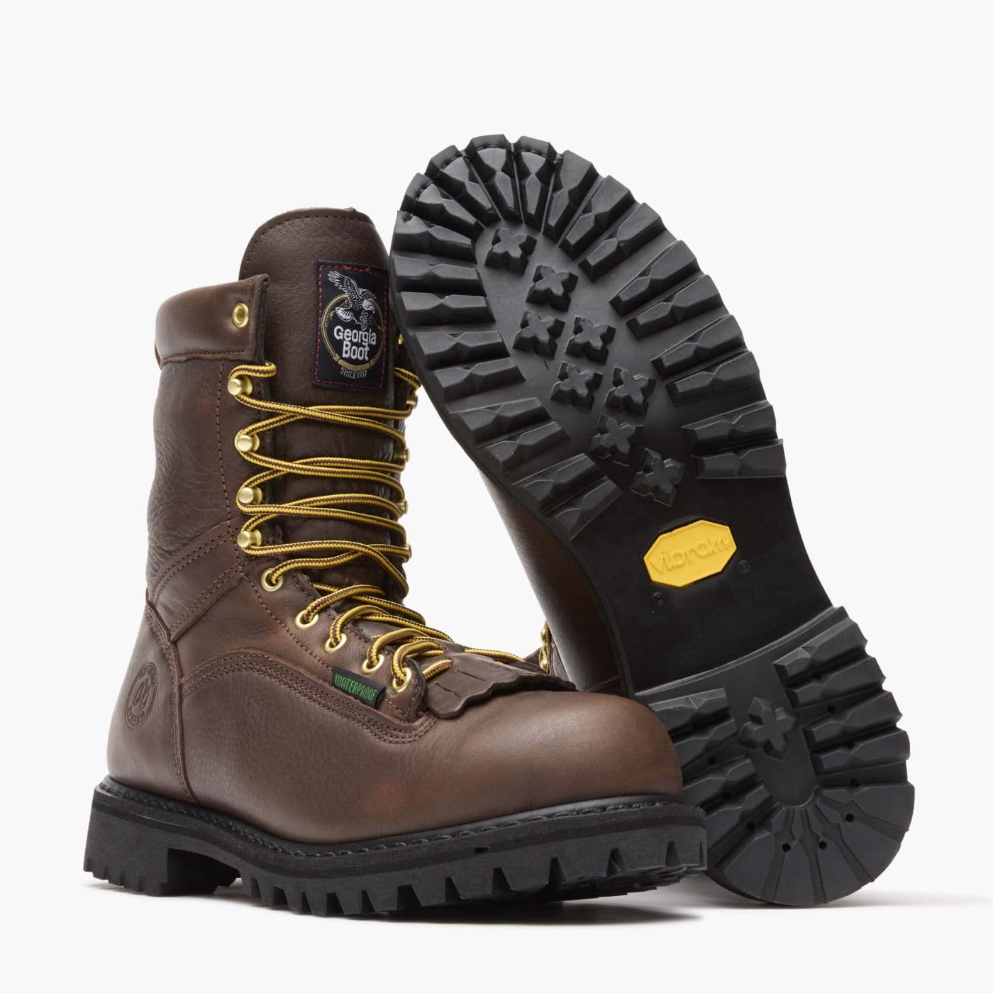 Georgia Boot Men's Lace-to-Toe Waterproof Work Boots - Image 3