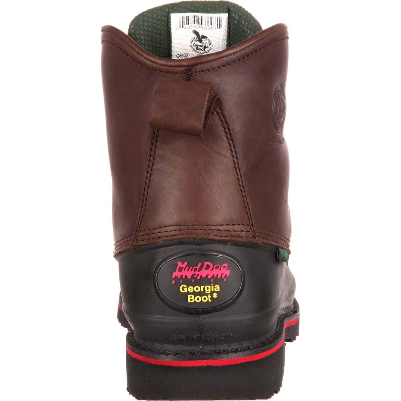 Georgia Boot Men's Muddog Steel Toe Wellington Work Boots - Image 5