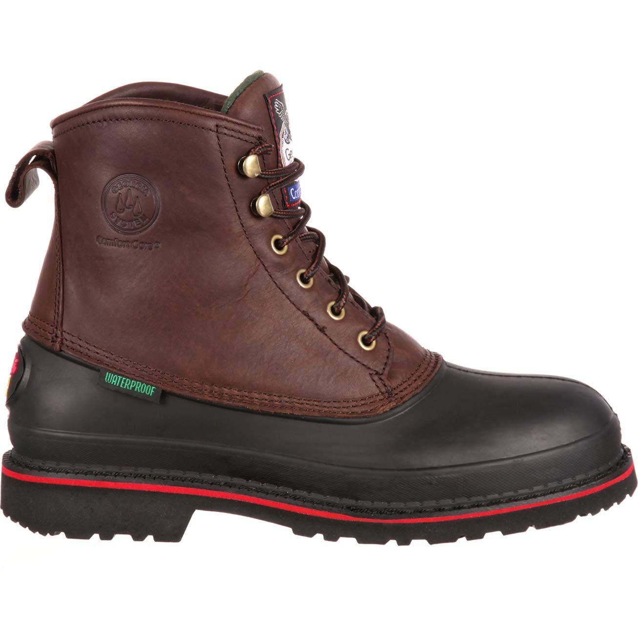 Georgia Boot Men's Muddog Steel Toe Wellington Work Boots - Image 8