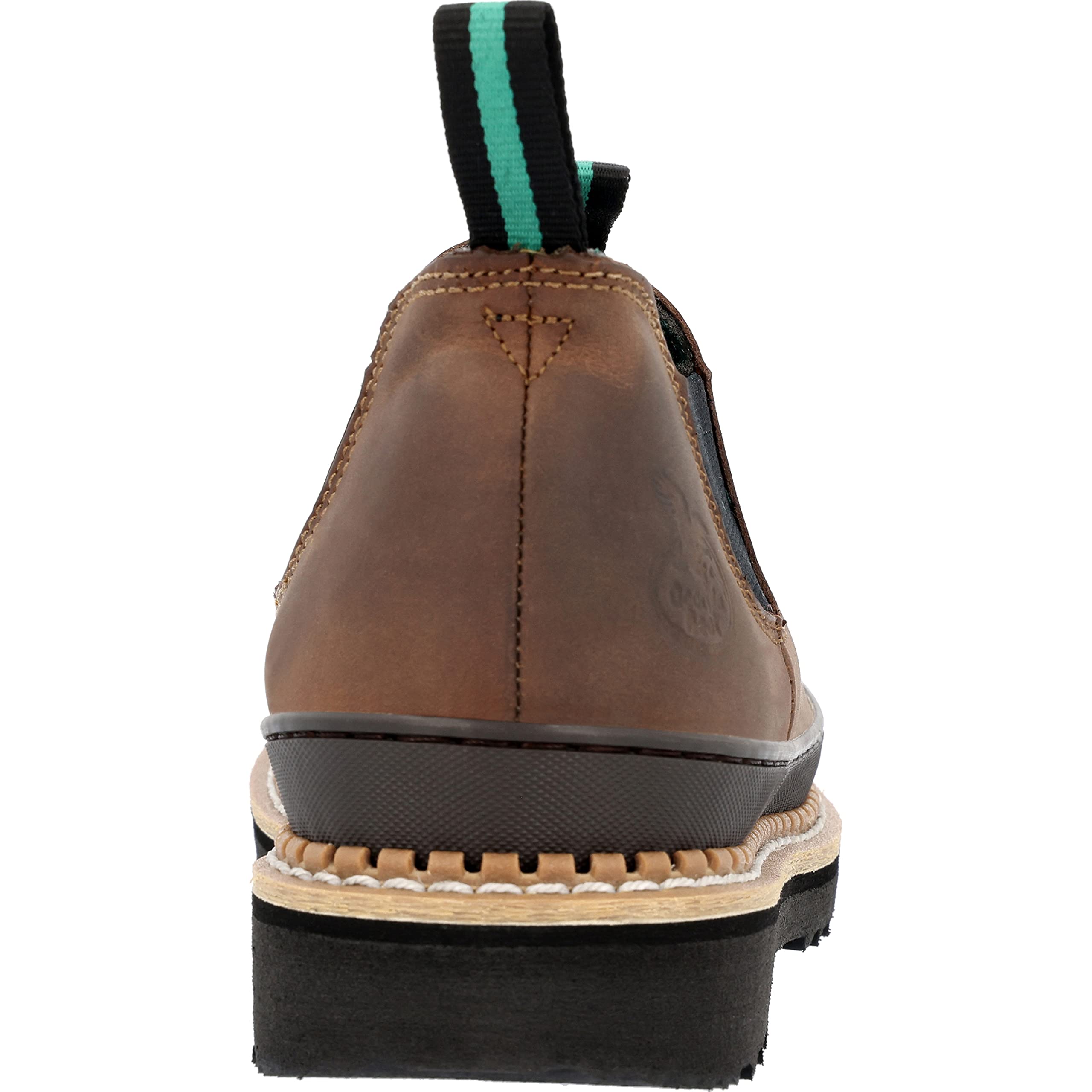 Georgia Giant Romeo Slip-On Boots - GR262, Full-Grain Leather Non-Slip Lightweight Work Shoes With Oil-Resistant Bumper Guard, Dark Brown, Crazy Horse Leather - Image 6