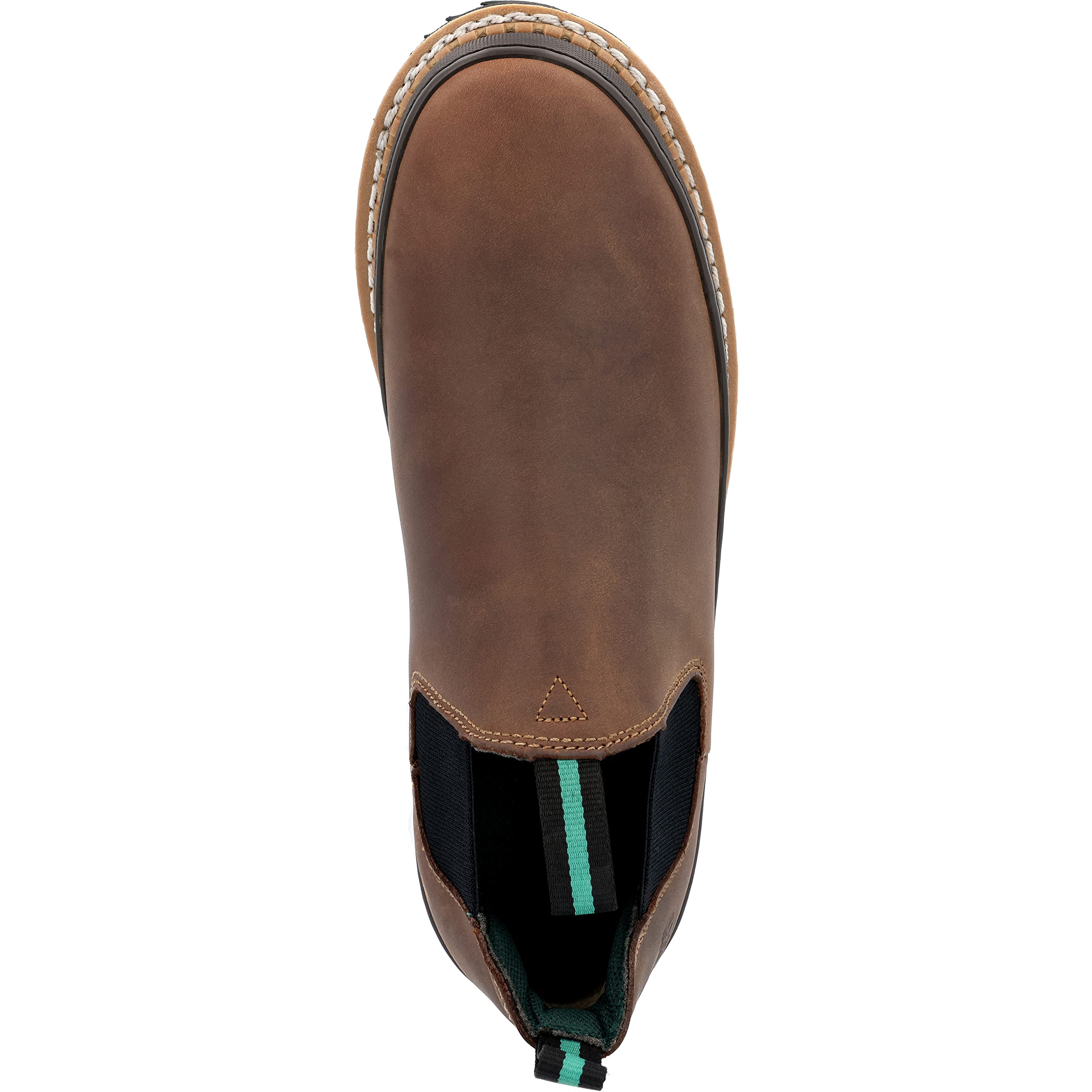 Georgia Giant Romeo Slip-On Boots - GR262, Full-Grain Leather Non-Slip Lightweight Work Shoes With Oil-Resistant Bumper Guard, Dark Brown, Crazy Horse Leather - Image 7